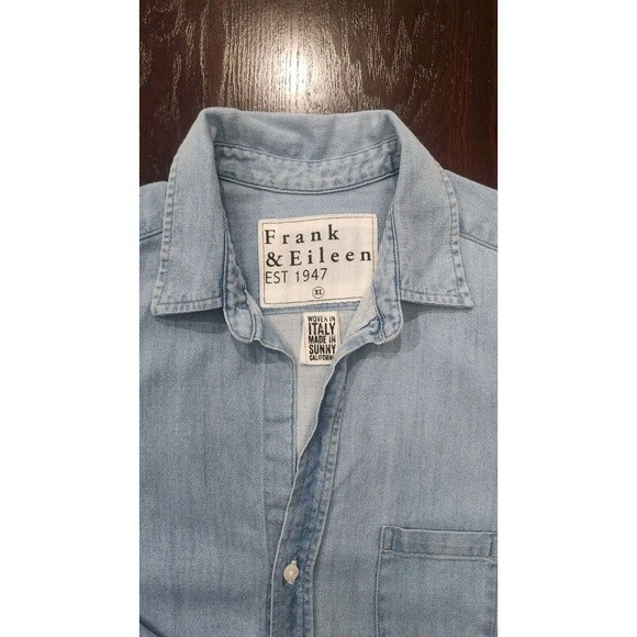 Frank & Eileen Light Blue famous denim Mary dress - Picture 2 of 7